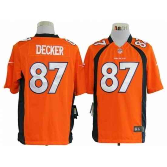 Nike Denver Broncos 87 Eric Decker Orange Game NFL Jersey
